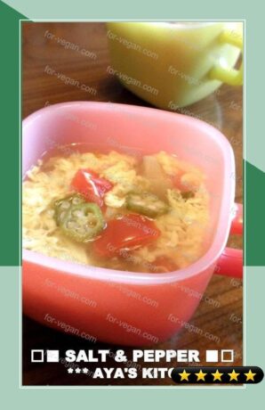 Okra & Tomato Soup with Refreshing Vinegar recipe