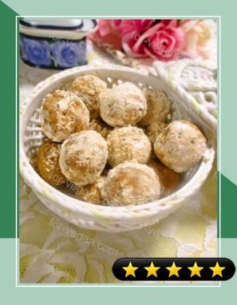 Okara, Oatmeal & Kinako Cookie Balls with Honey recipe