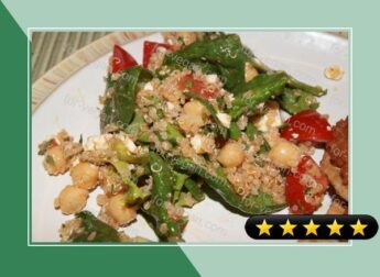 Quinoa, Garbanzo & Spinach Salad W/ Smoked Paprika Dressing recipe