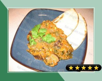Eggplant (Aubergine) - Spinach Curry recipe