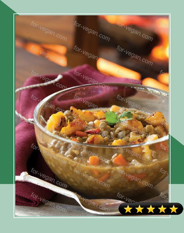 Lentil Soup with Plantains recipe