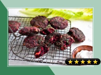 Beet and Beet Green Fritters recipe