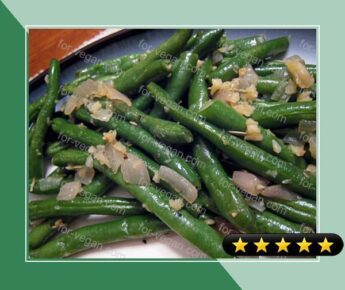 Haricots Verts With Browned Garlic recipe