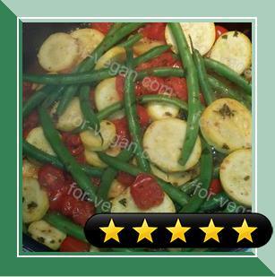 Squash and Green Bean Saute Side Dish recipe