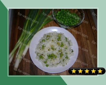 Lemon Rice w/ Peas & Green Onions recipe