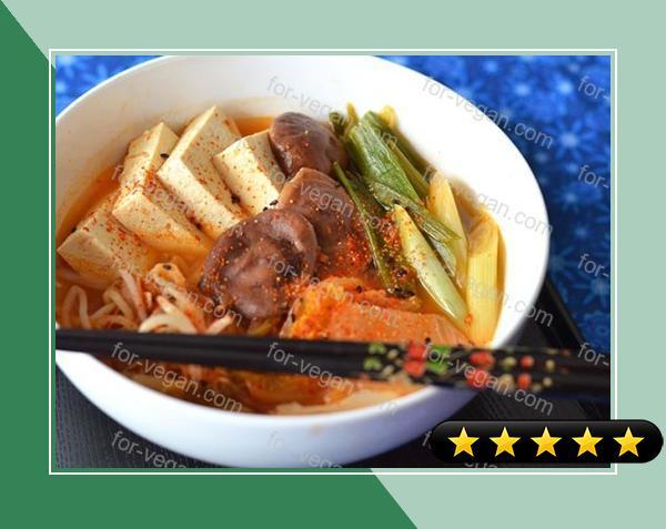 Kimchi and Tofu Soup recipe