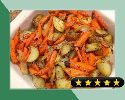 Roasted Carrots, Potatoes & Onions recipe