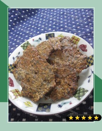Roasted Sesame Crackers Made With Thin Toasted Barley Flour recipe