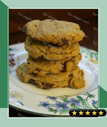 Eggless Whole Wheat Chocolate Chip Cookies recipe