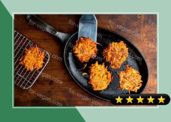Sweet Potato and Apple Latkes With Ginger and Sweet Spices recipe