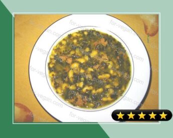 Beans with Spinach (Lubya b' Selk) recipe