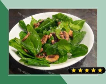 Fresh Mushroom and Spinach Salad recipe