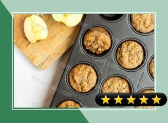 Irresistible Vegan Banana Muffins with Sweet Apple Chunks recipe