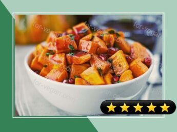 Roasted Yams with Spiced Pomegranate Molasses recipe