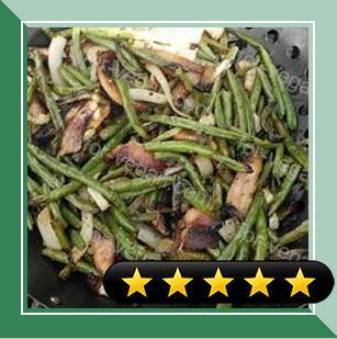 Grilled Fresh Green Beans recipe
