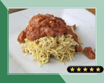 Sweet Potato "pasta" With Tangy Marinara: a Raw Food R recipe