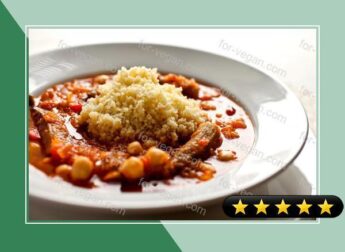 Couscous With Tomatoes, Okra and Chickpeas recipe