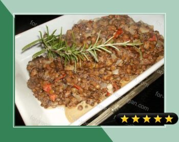 Lentils With Onions and Tomatoes recipe