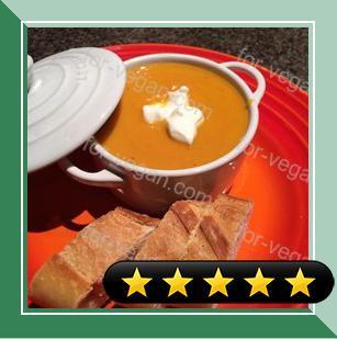Rockin Carrot, Sweet Potato, and Ginger Soup recipe
