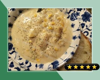 Sunrabbit's Vegan Creamy Corn Chowder recipe
