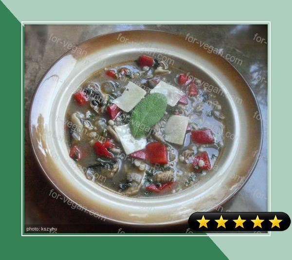Sage Barley Mushroom Soup recipe