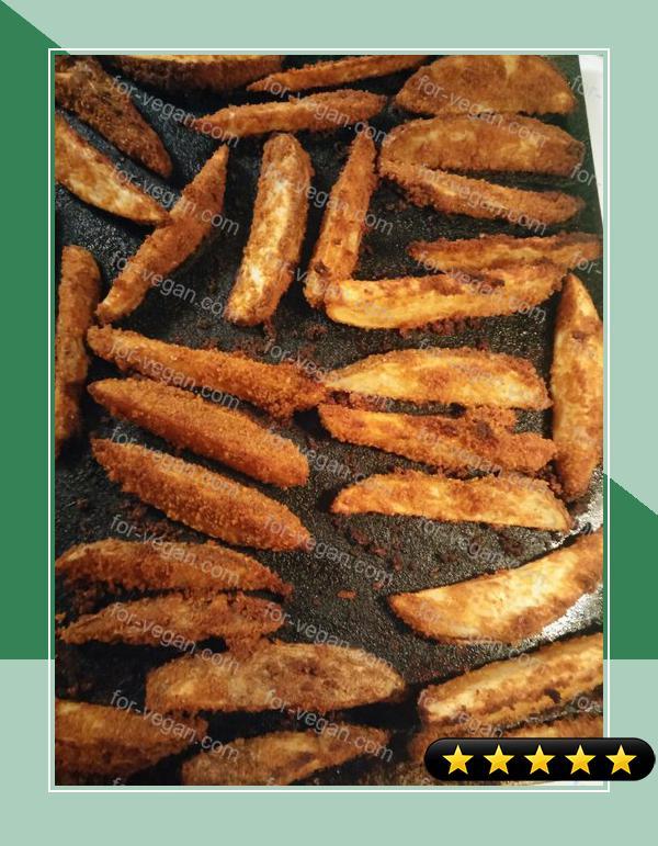 Spicy Oven Fried Potato Wedges recipe