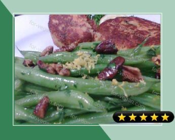 Green Beans With Pecans, Lemon and Parsley recipe
