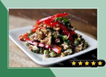 Quinoa, Lentil Sprout and Arugula Salad recipe