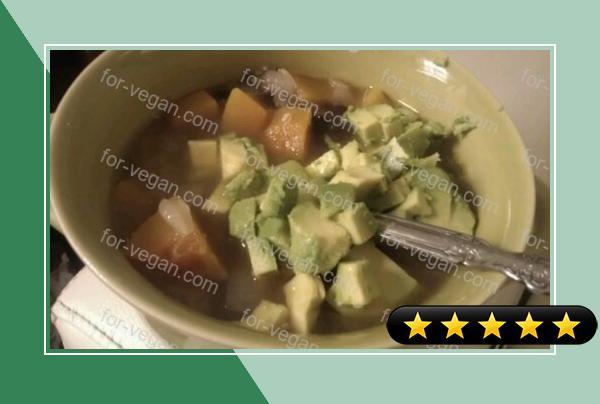 Black Bean and Butternut Squash Soup recipe