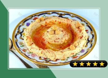 Creamy Roasted Garlic Hummus recipe