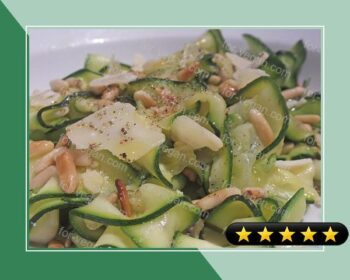 Simple and Healthy Zucchini Salad With Pine Nuts recipe
