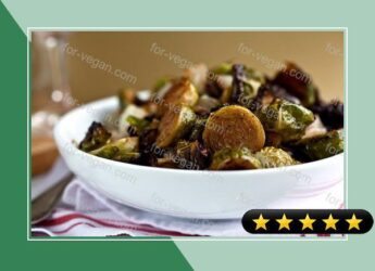Roasted Brussels Sprouts With Pistachios and Cipollini Onions recipe