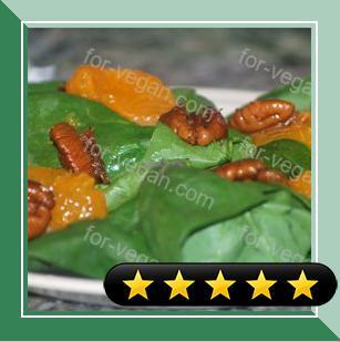 Spicy Mandarin Spinach Salad recipe