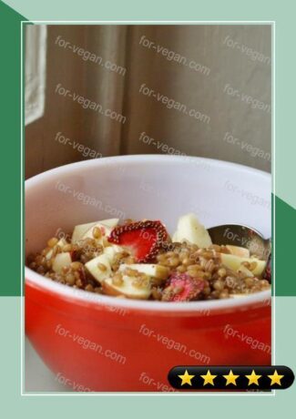 Wheat Berry Salad with Red Fruit recipe