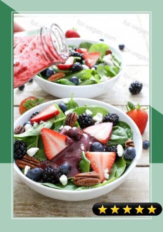 Berry Spinach Salad with Berry Balsamic Vinaigrette recipe