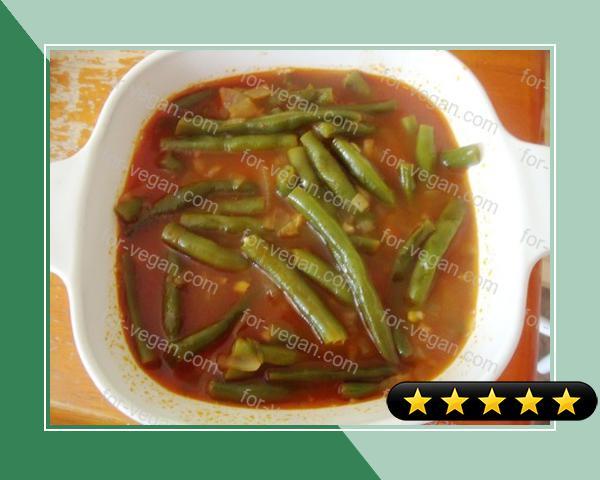 Egyptian Green Beans in Tomato Sauce recipe