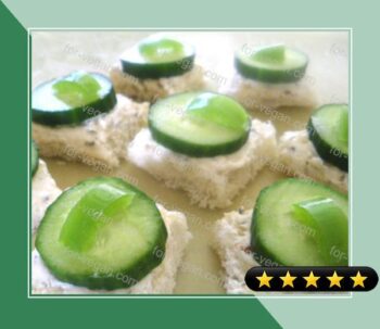 Easy Cucumber Sandwich Appetizer recipe
