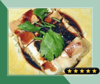 Steamed Bean Curd with Soy Sauce recipe