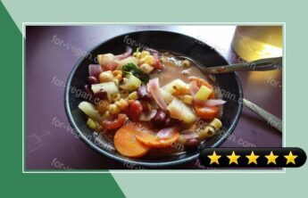 Super healthy bean and veggie soup recipe