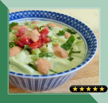 Icy Cold Avocado and Cucumber Soup recipe