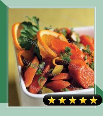 Carrot Salad with Orange, Green Olives, and Green Onions recipe